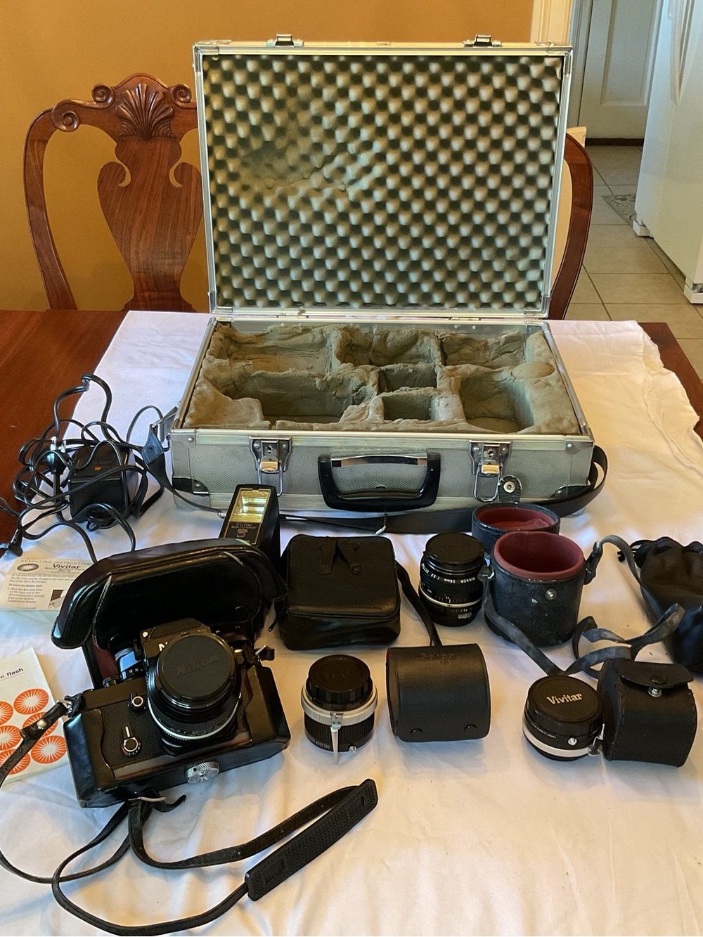 Nikon Black Hard-Shell Camera Case with Custom Foam Inserts